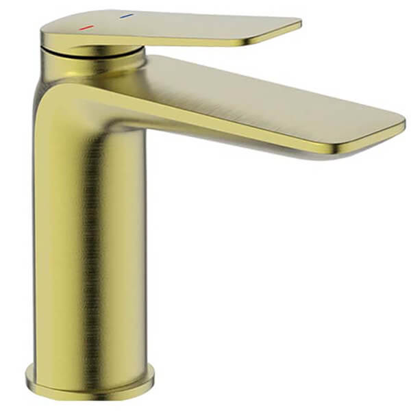 Bathstore Aero Basin Mixer Tap Brushed Brass Homebase