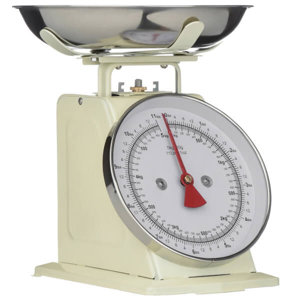 Cream Standing Kitchen Scale 5kg Homebase