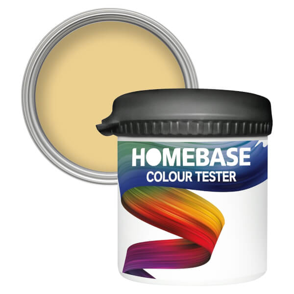 Homebase Matt Colour Paint Tester Soft Mustard 90ml Homebase
