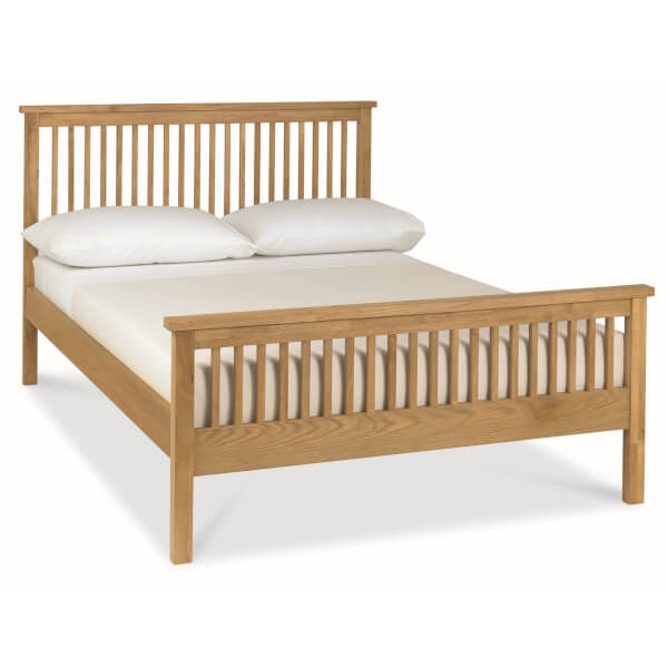 Atlanta Small Double Bed Frame Oak Homebase