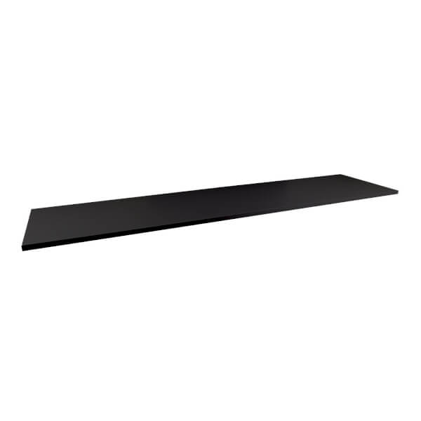 Timber Shelf Black 1200x300x16mm Homebase