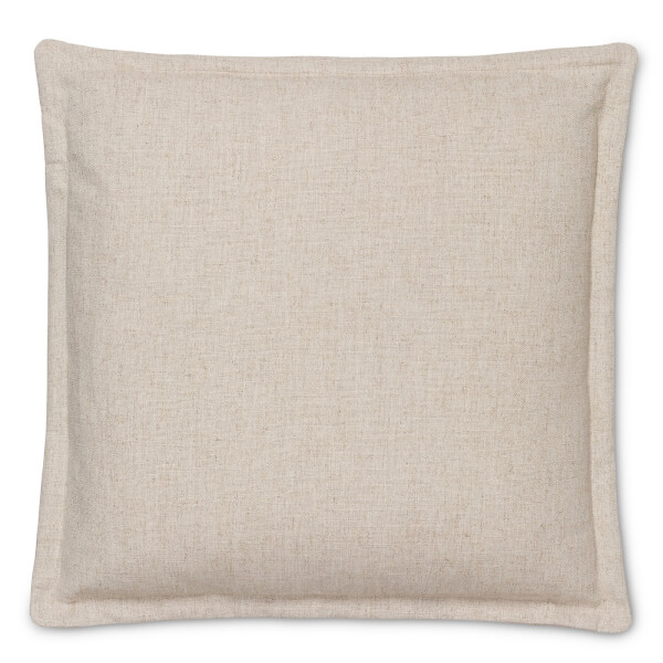 Flange Edged Linen Cushion Natural Homebase