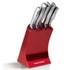 Morphy Richards 46291 5 Piece Knife Block - Red Morphy Richards 46291 5 Piece Knife Block - Red