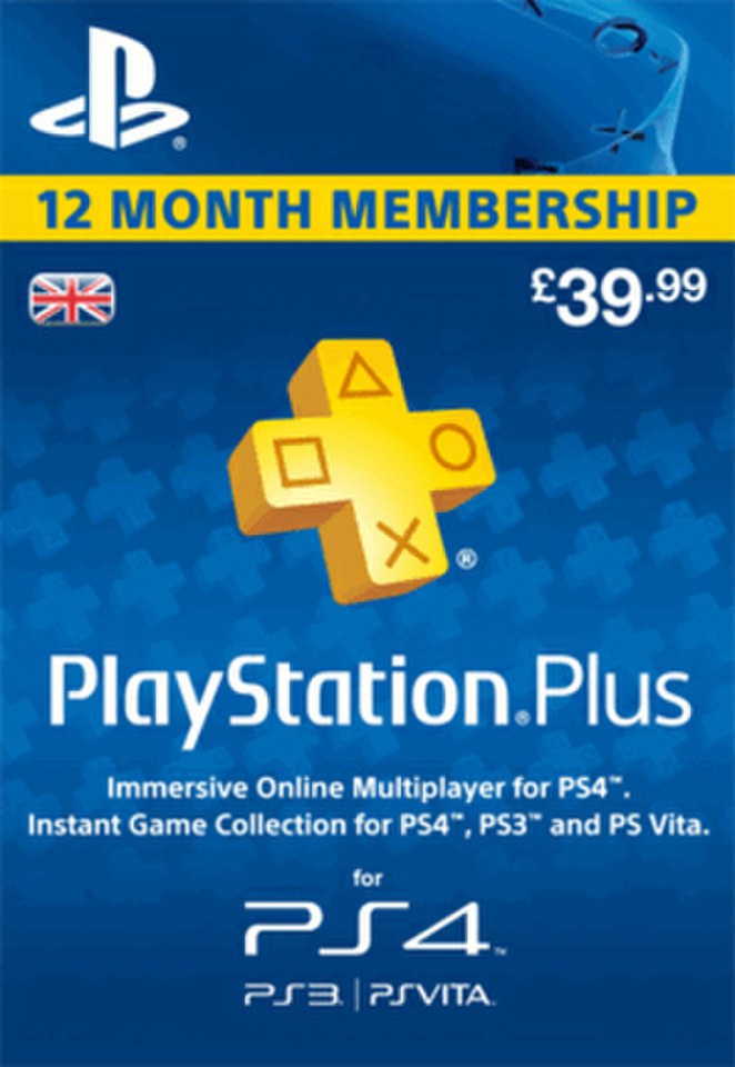 PlayStation Plus 12 Month Membership Games Accessories Zavvi