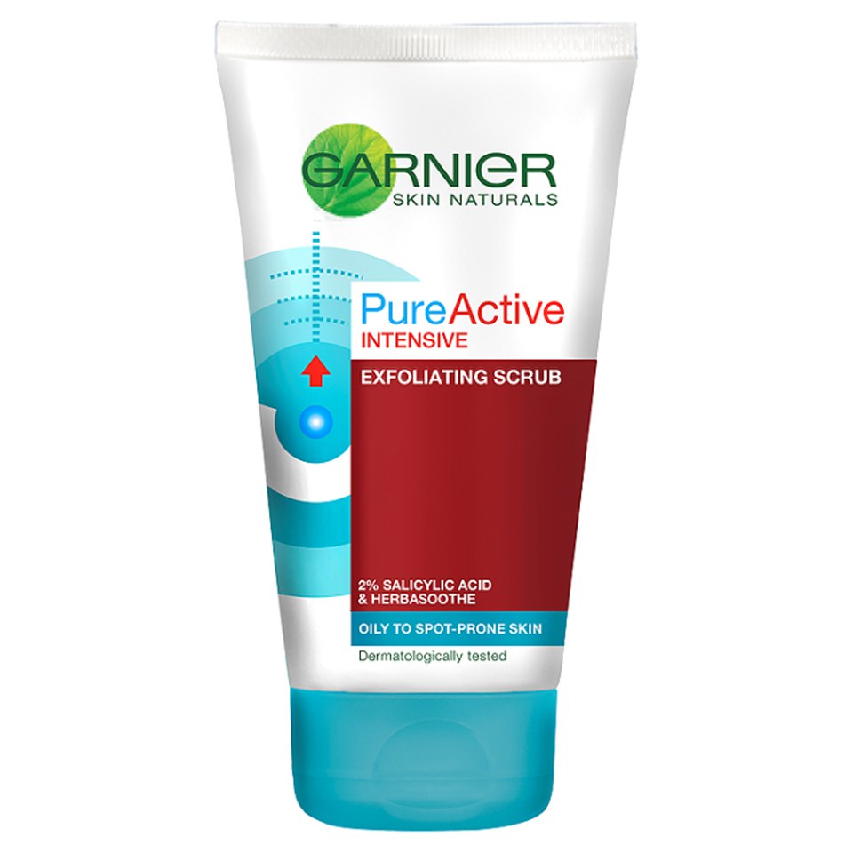 Garnier Pure Active Intensive Blackhead Exfoliating Face Scrub 150ml