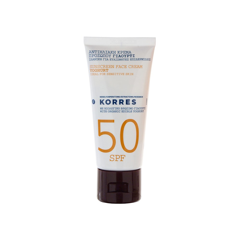 KORRES Yoghurt Face Sunscreen Cream SPF50 50ml | Buy 