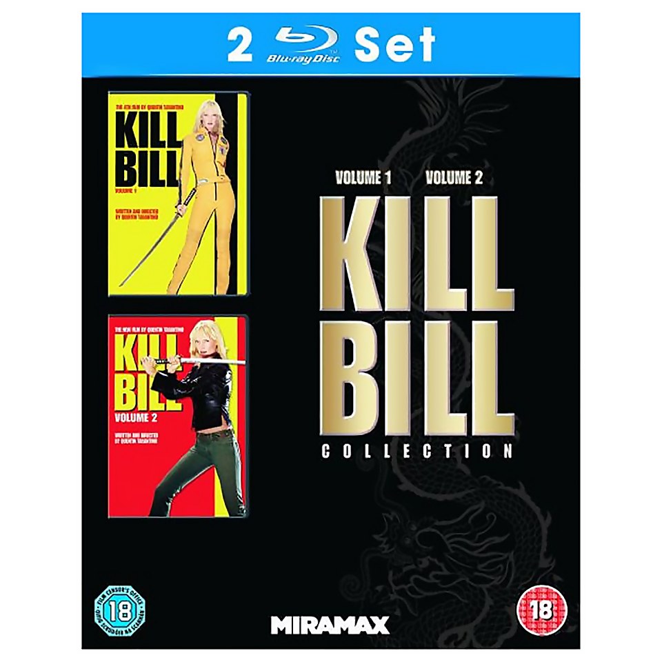 Kill Bill Volume 1 and 2 Bluray Zavvi UK