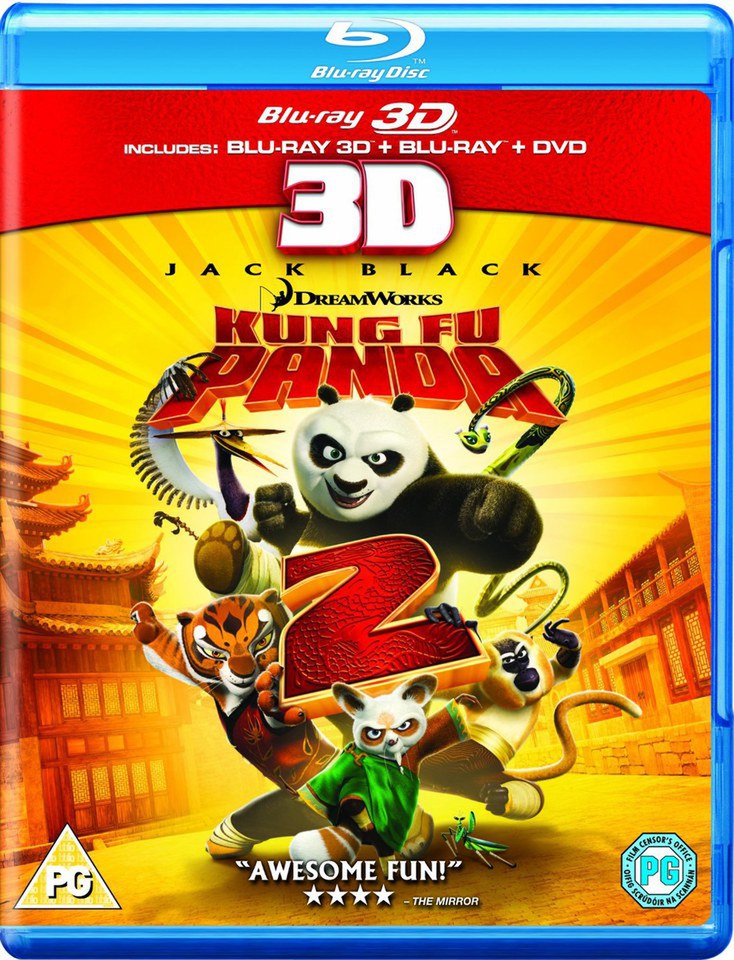 Kung Fu Panda 2 3d 3d Blu Ray 2d Blu Ray And Dvd Blu Ray Zavvi Us