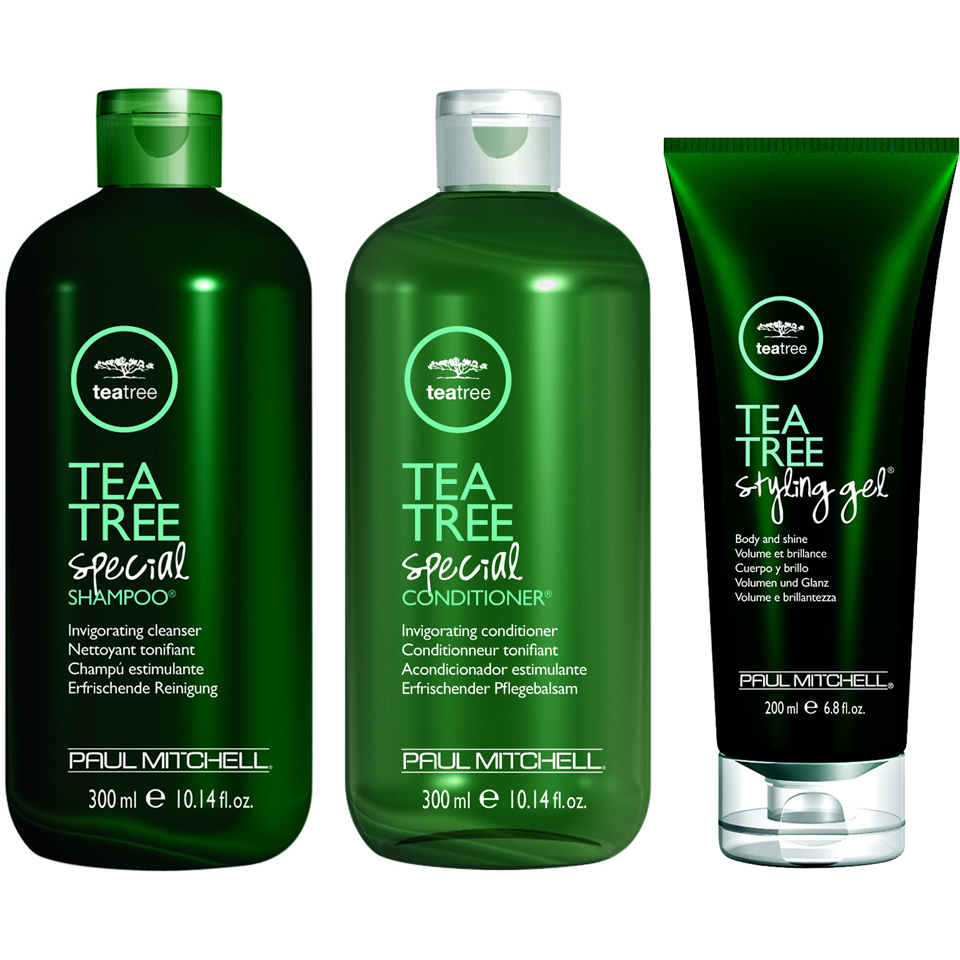 Paul Mitchell Tea Tree Trio Shampoo Conditioner And Styling Gel