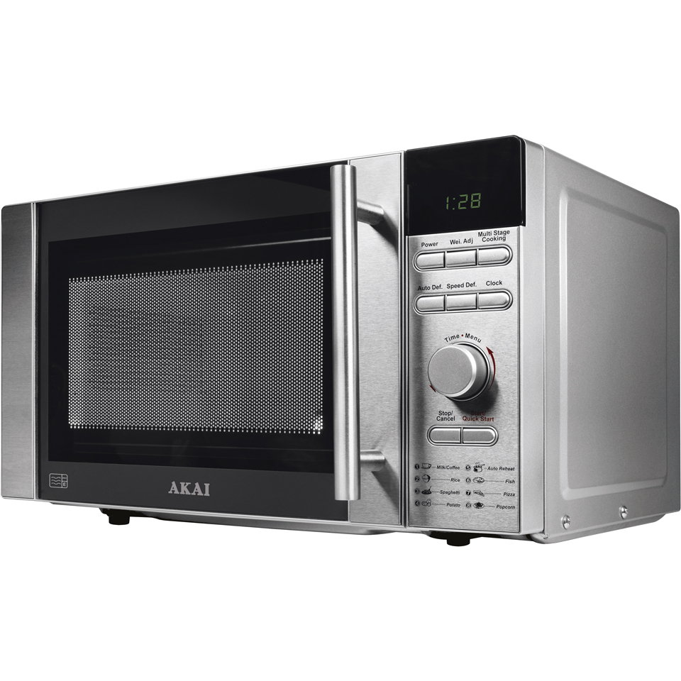 Akai A24003 Digital Microwave Silver 800W IWOOT