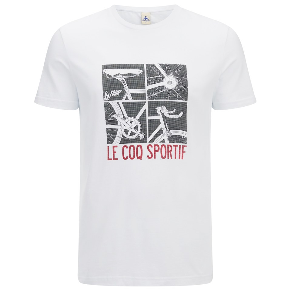 Le Coq Sportif Tour De France N12 Short Sleeved T Shirt White Sports Leisure Thehut Com