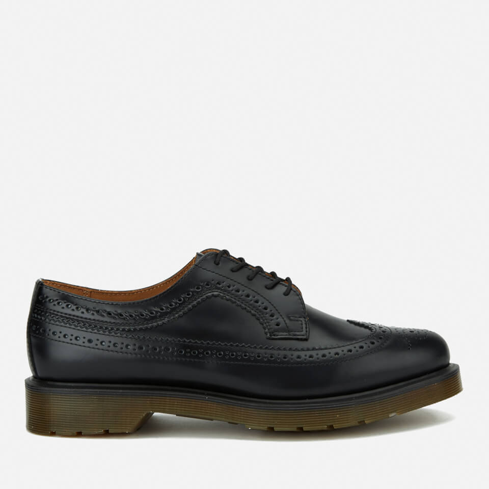 Shoes Thehut Com Dr Martens Men S 3989 Pw Smooth Leather Wingtip Brogues Black
