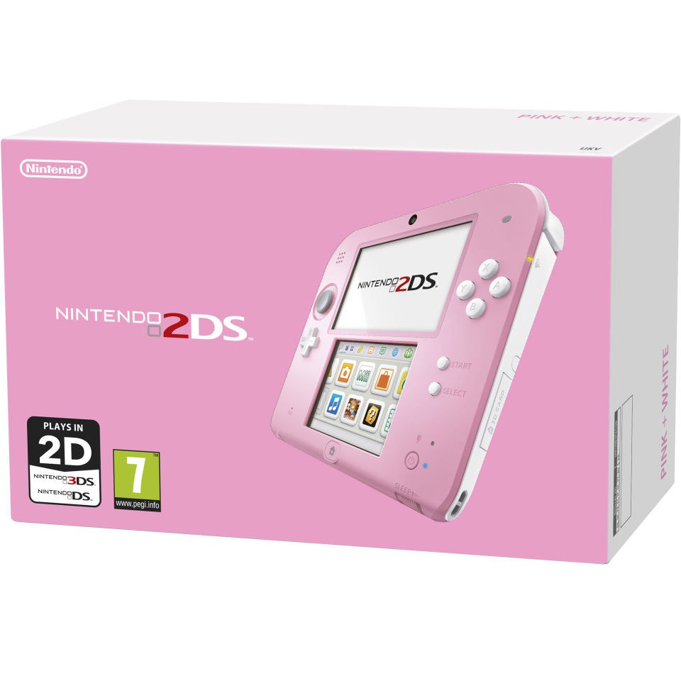 Nintendo 2ds Console Pink White Nintendo Uk Store