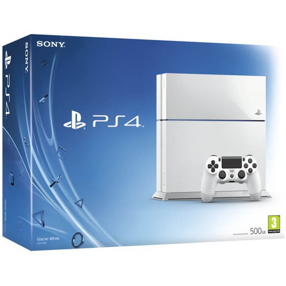 Sony PlayStation 4 500GB Console - White | IWOOT