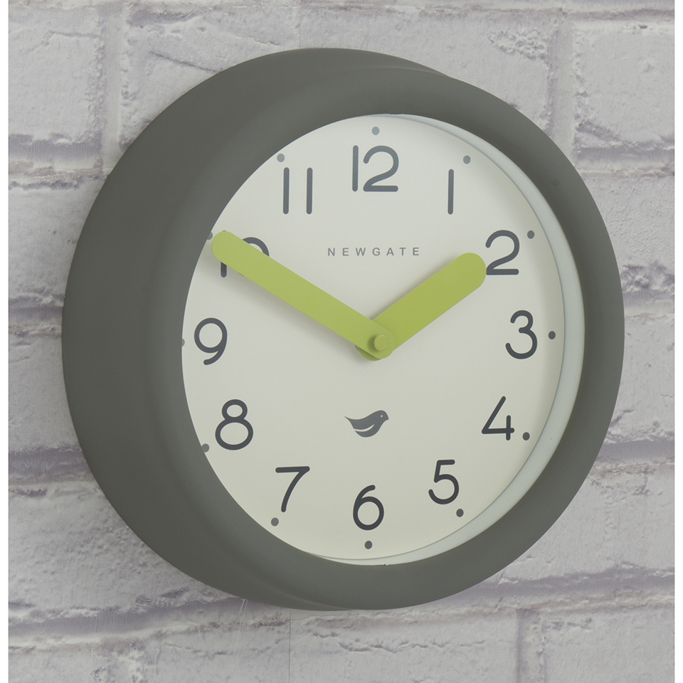 Newgate Pantry Wall Clock Clockwork Grey Iwoot