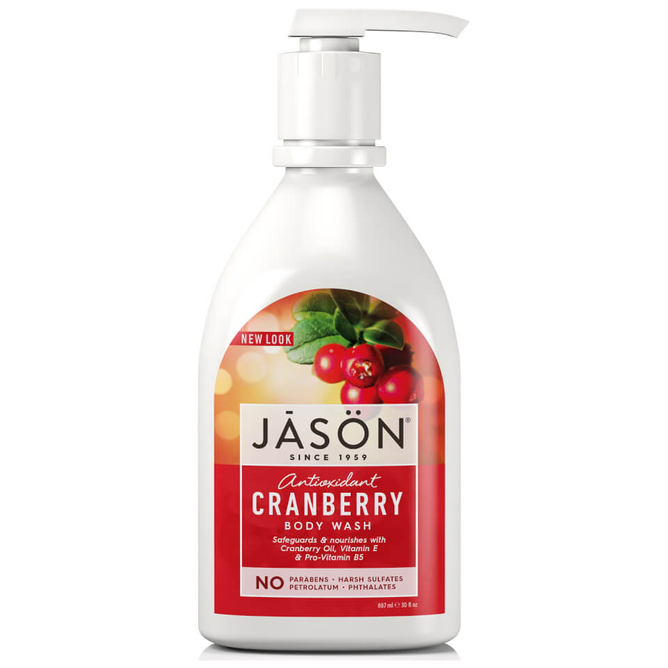 JASON Antioxidant Cranberry Body Wash 887ml Free Shipping Lookfantastic