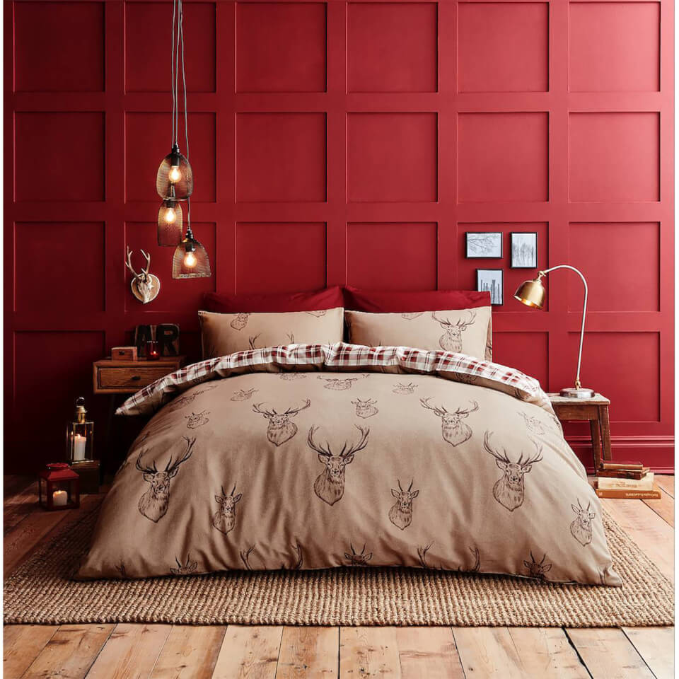 Catherine Lansfield Stag Bedding Set - Multi Homeware ...