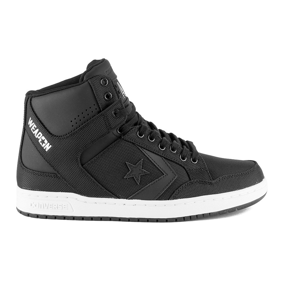 converse weapon hi black