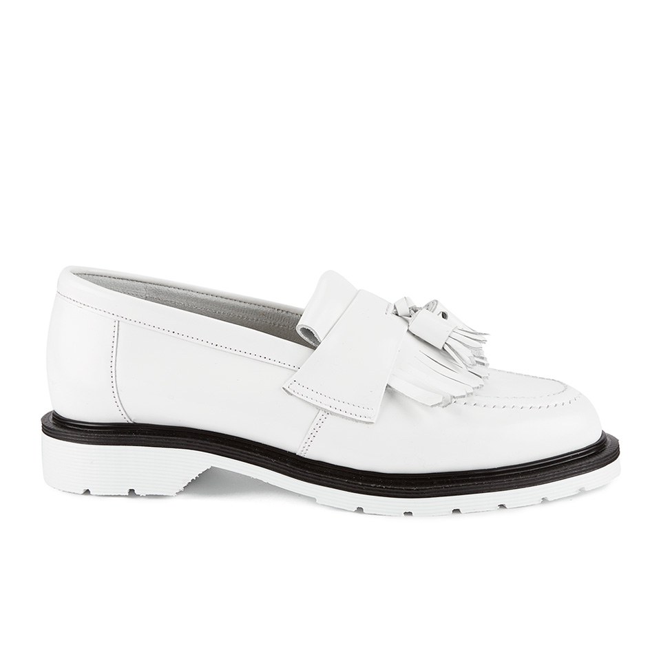 YMC Women's Solovair Tassel Leather Loafers - White | FREE UK Delivery ...