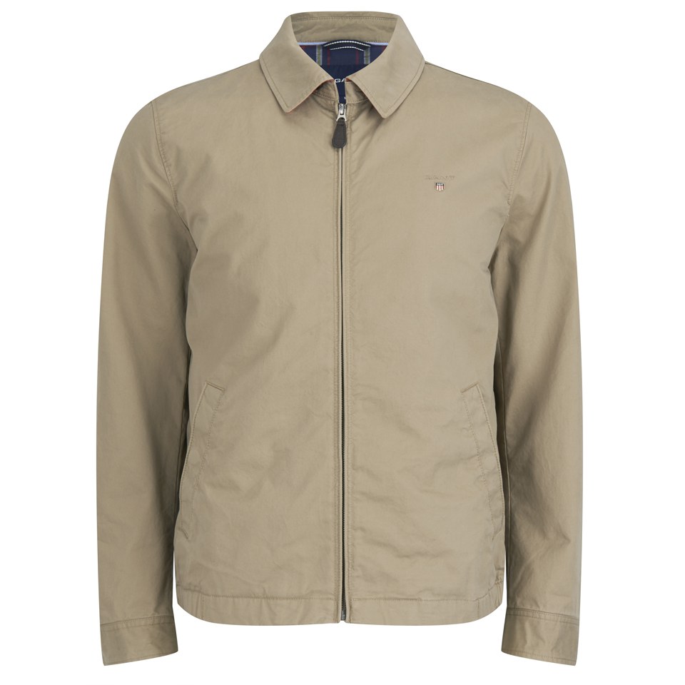 GANT Men's Windcheater Jacket Khaki Clothing