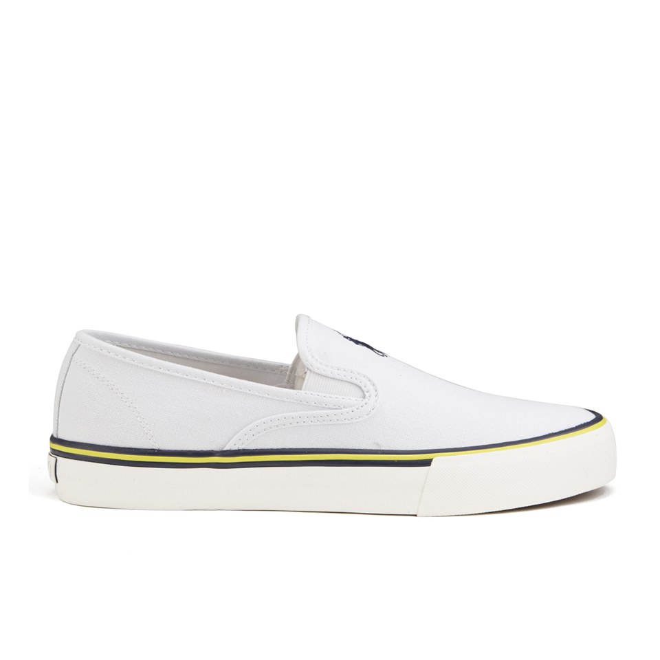 Ne White Lauren Men's Polo Trainer Mytton Slip Ralph On Pure mwv8nN0O