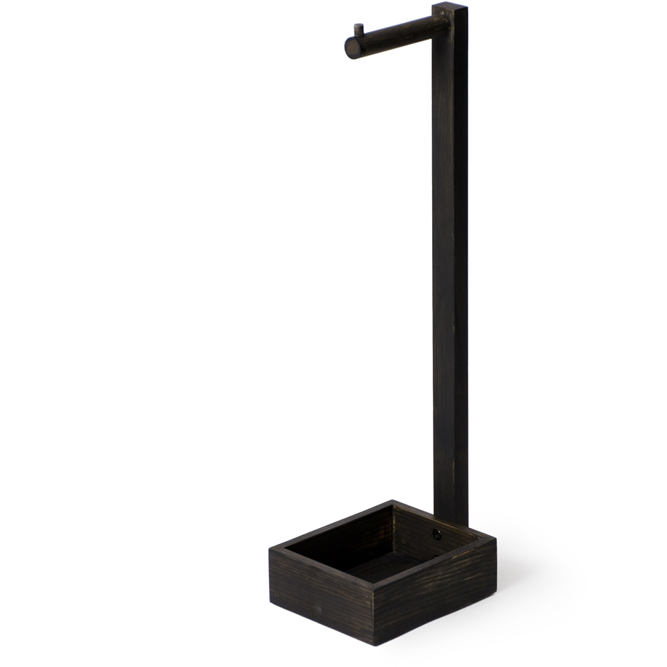 Wireworks Dark Oak Freestanding Toilet Roll Holder Homeware Zavvi
