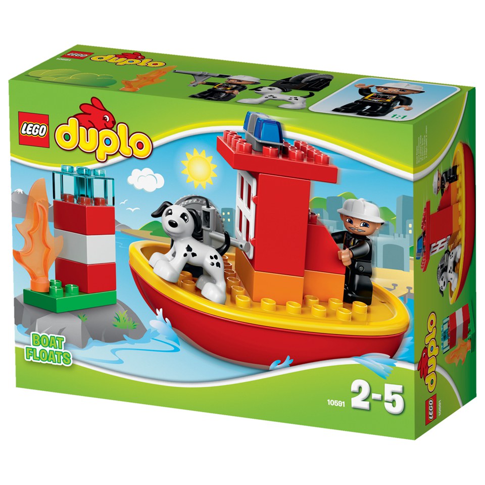 duplo police boat