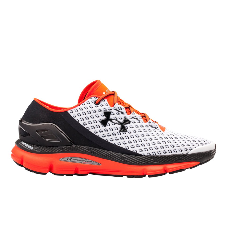 under armour orange and black shoes