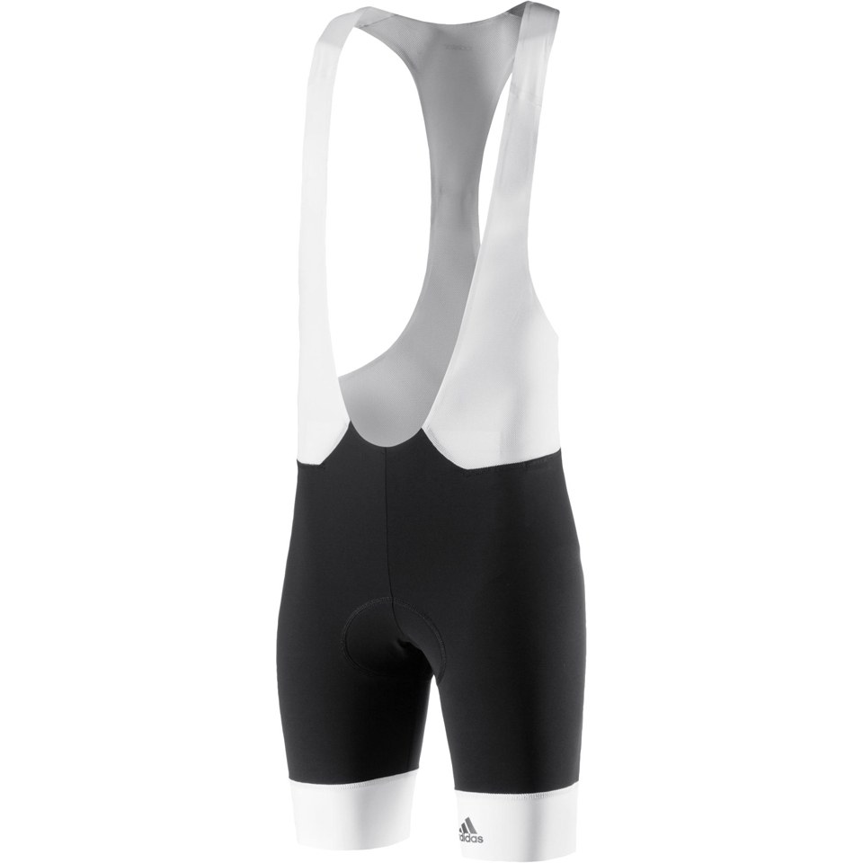 adidas Adistar Bib Shorts - Black/White | ProBikeKit UK