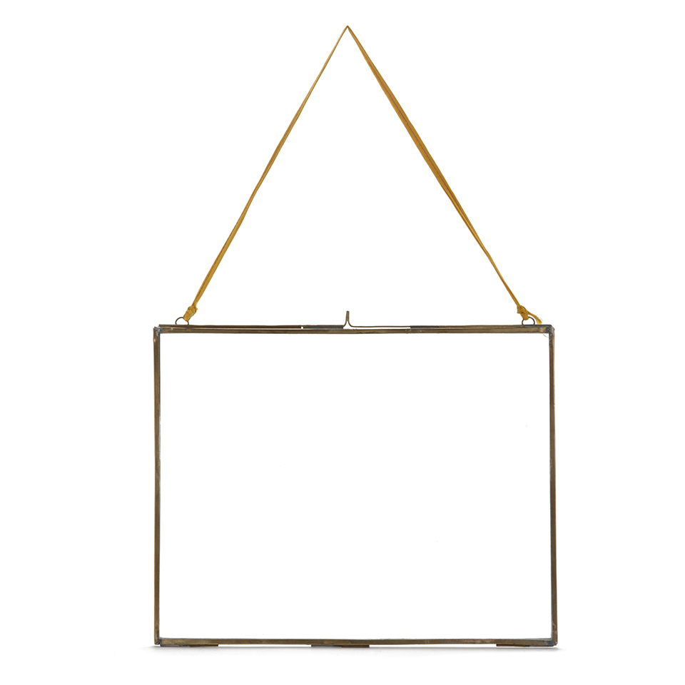 Nu Extra Large Kiko Antique Brass Glass Frame Landscape 29x36cm Nu Extra Large Kiko Antique Brass Glass Frame Landscape 29x36cm