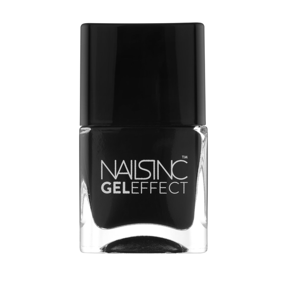 nails inc. Black Taxi Gel Effect Nail Wild Black Lipstick and Nail Polish