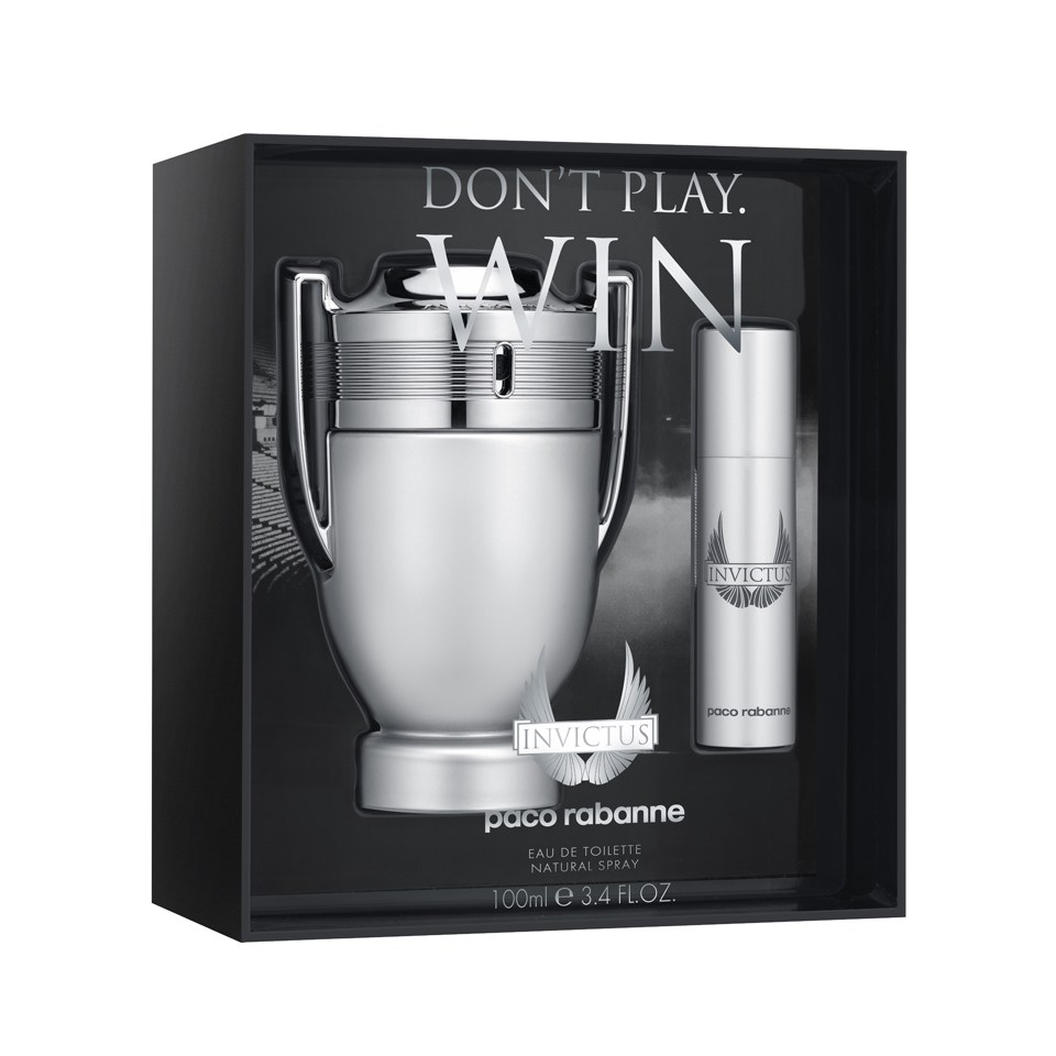 Paco Rabanne Invictus Collector Set Edt 100ml And Travel Spray