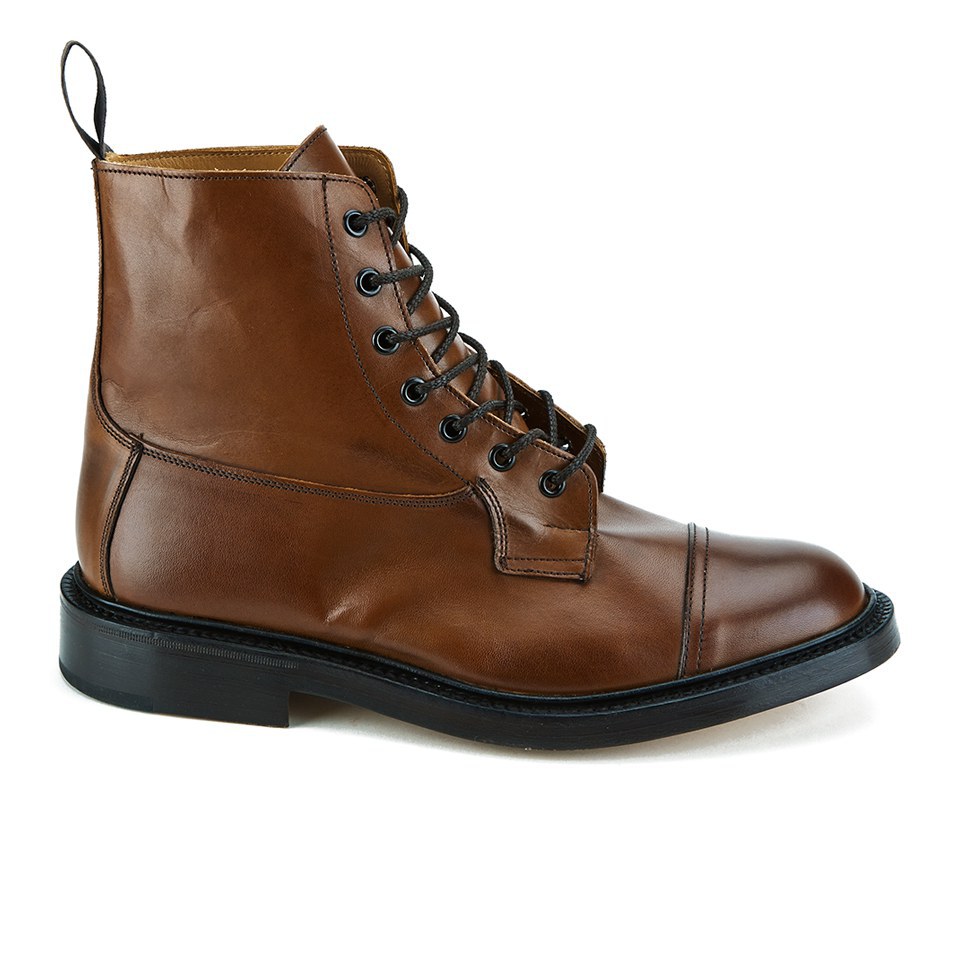 Knutsford by Tricker's Men's Allan Toe Cap Leather Lace Up Boots - Tan ...