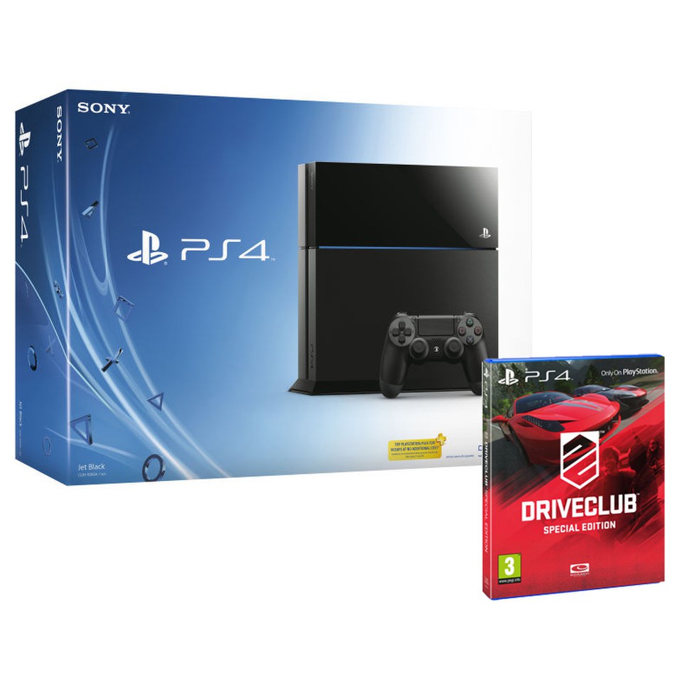 Sony PlayStation 4 500GB Console - Includes Driveclub 