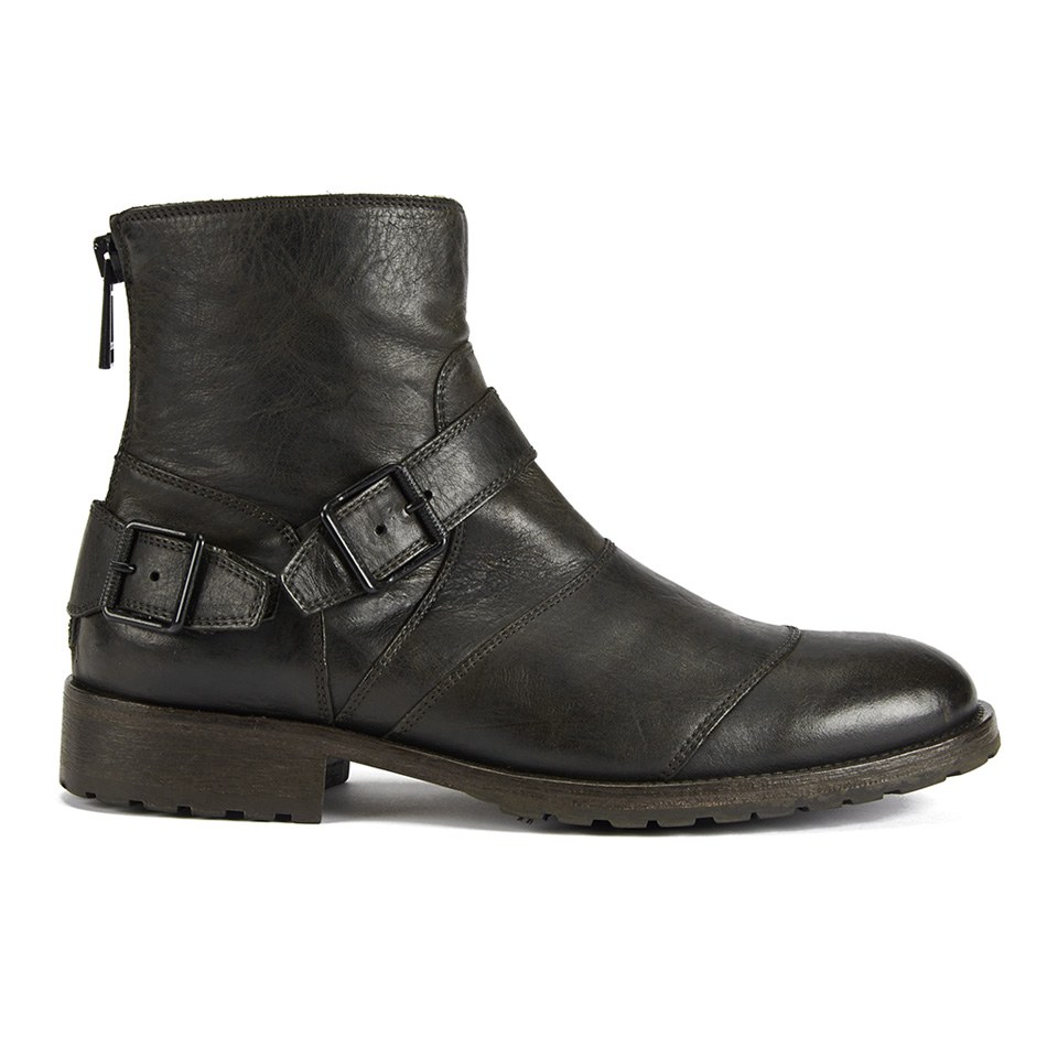 Belstaff Men's Trialmaster Buckle Leather Short Boots - Black - Free UK ...