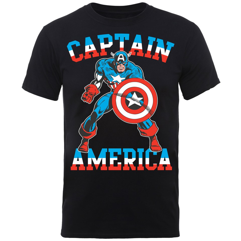 Marvel Day Exclusive Marvel Captain America TShirt Black Merchandise