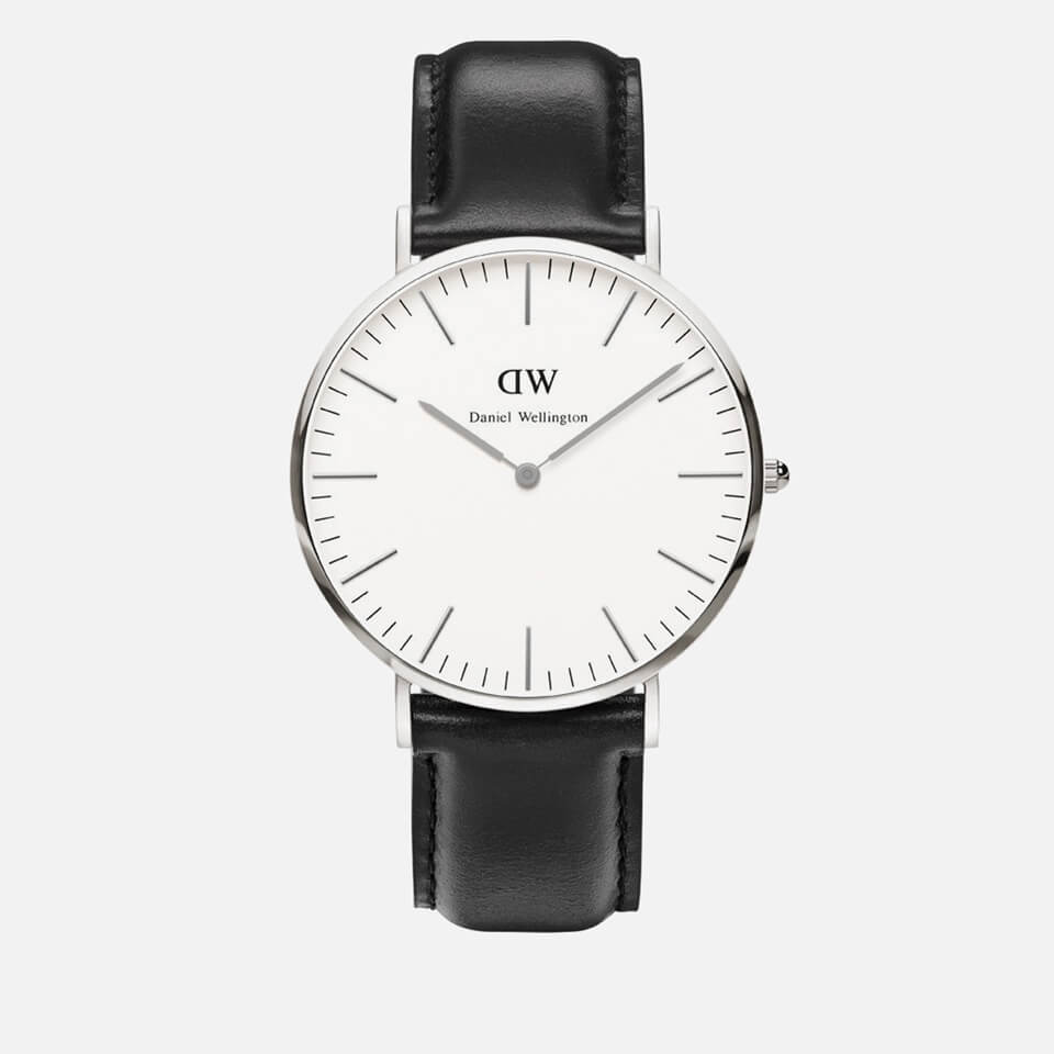 Daniel Wellington Men's Classic Sheffield Silver Watch - Black Clothing ...