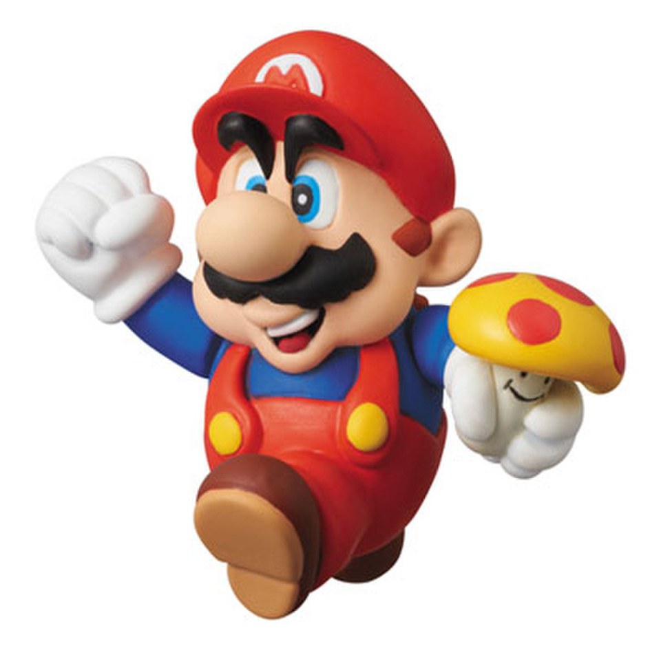 Nintendo Series 1 Super Mario Bros Mario With Mushroom Mini Figure My Geek Box