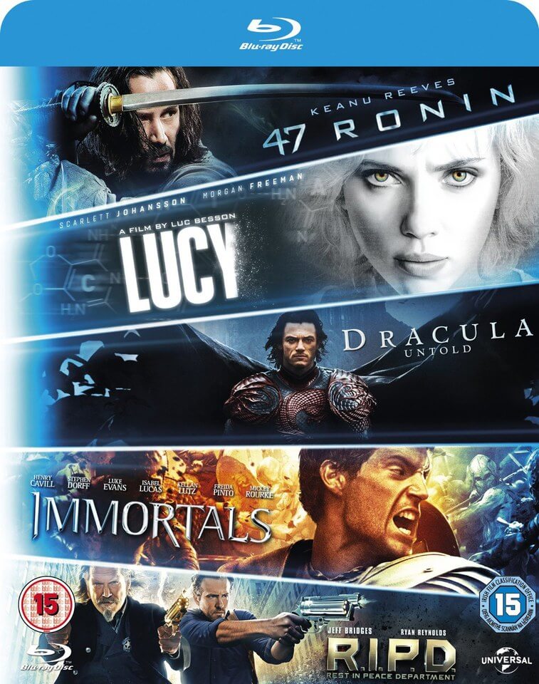 Blu Ray Starter Pack Includues Lucy Dracula Untold 47 Ronin