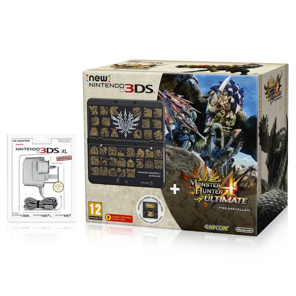 New Nintendo 3ds Monster Hunter 4 Ultimate Pack Nintendo