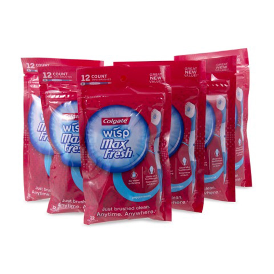 colgate wisp disposable toothbrush