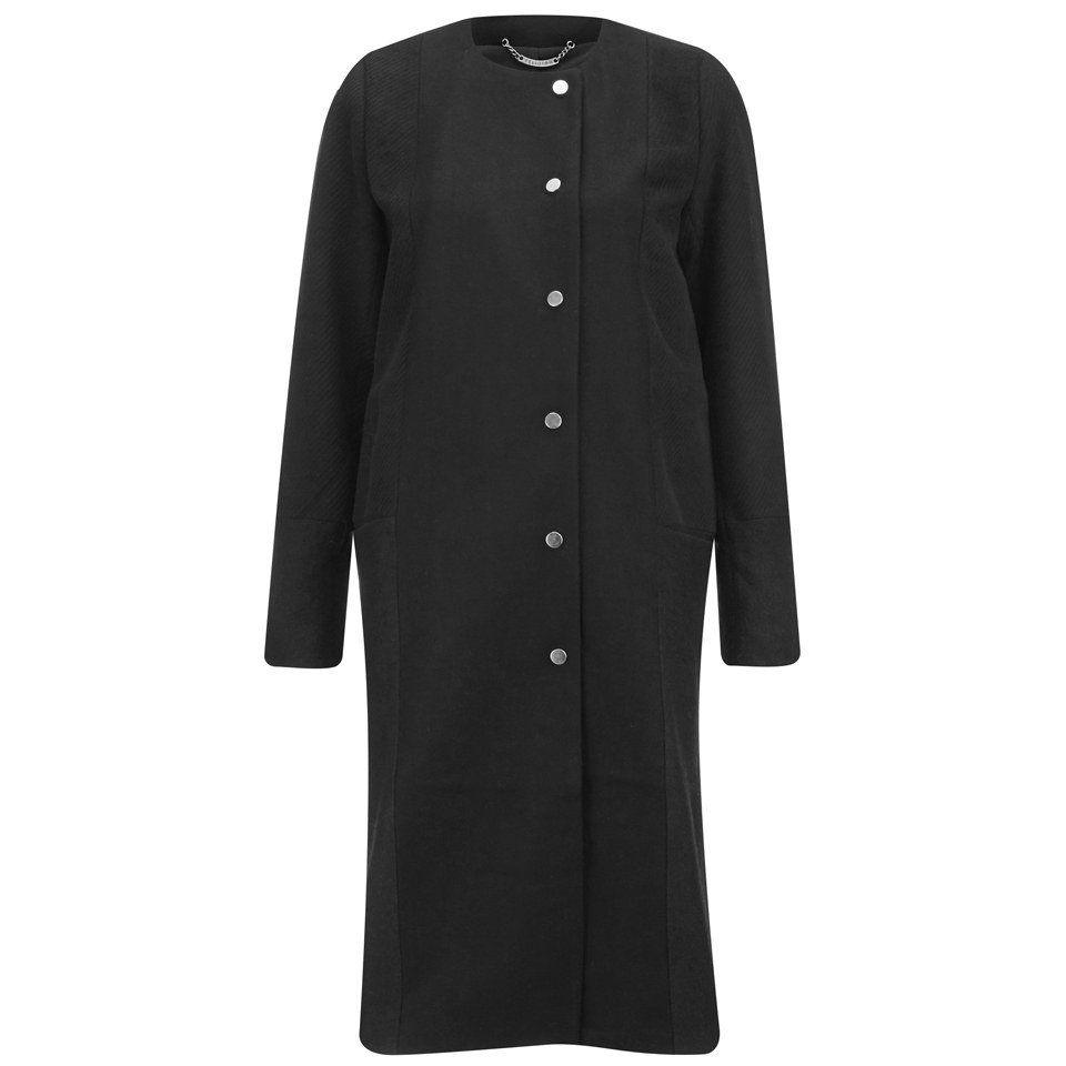 Religion Women's Solitaire Long Coat - Black - Free UK Delivery over £50