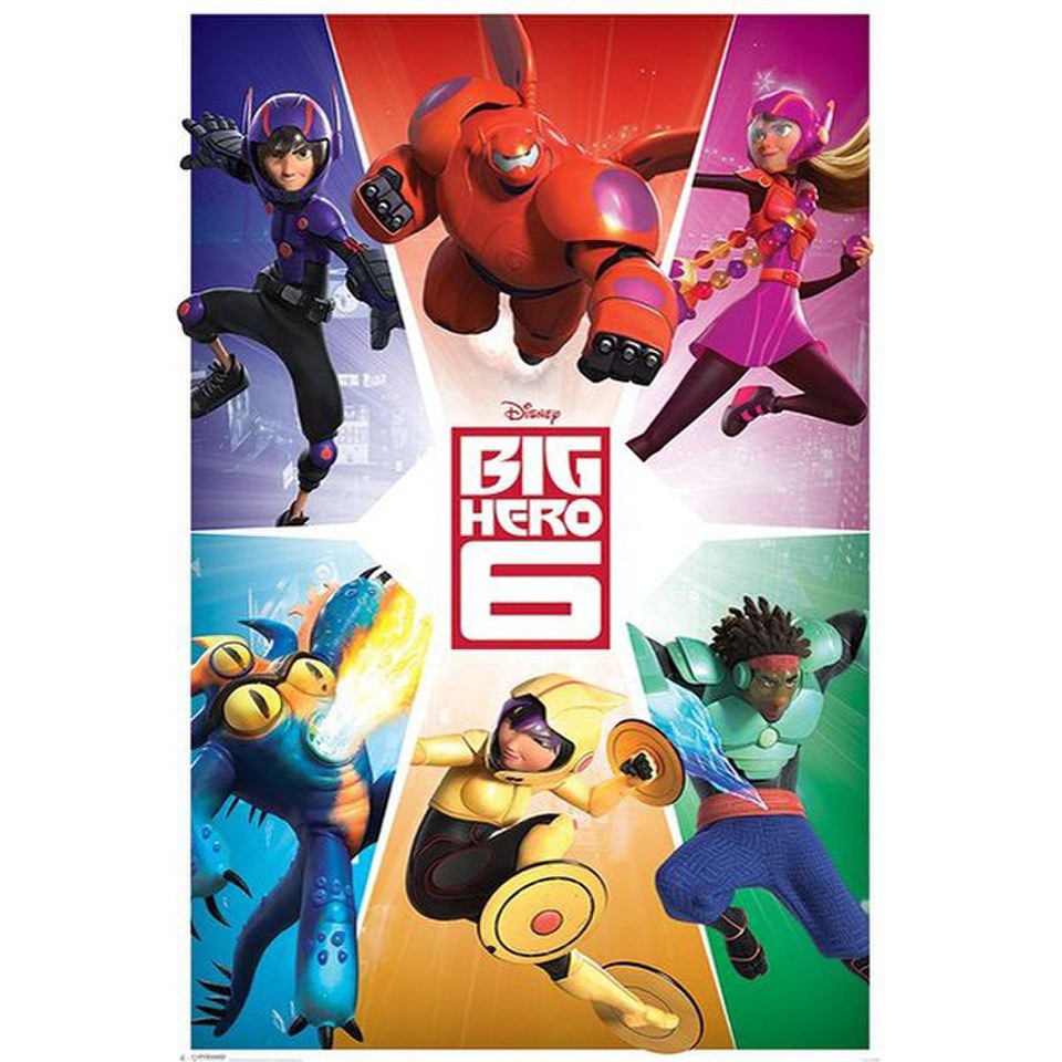 Big Hero 6 24/"x36/" movie poster print