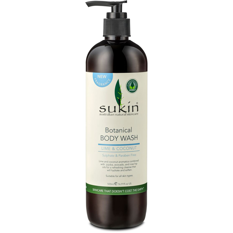 Sukin Botanical Lime & Coconut Body Wash 500ml