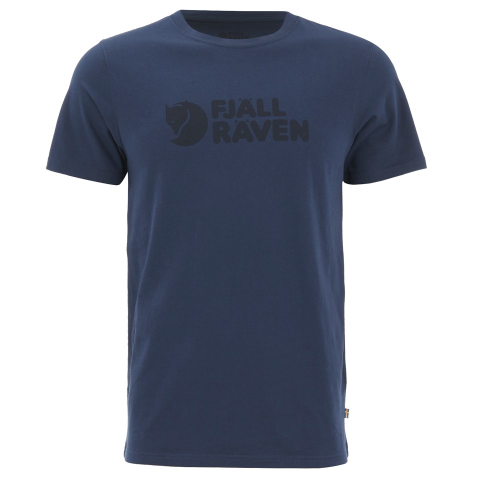 Fjallraven Men's Logo T-Shirt - Blueberry Clothing | TheHut.com