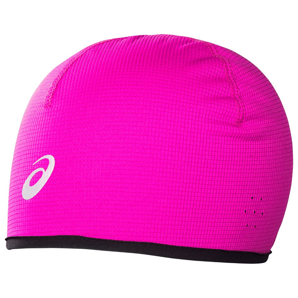 Asics Winter Running Beanie Hat Pink Glow Probikekit Com