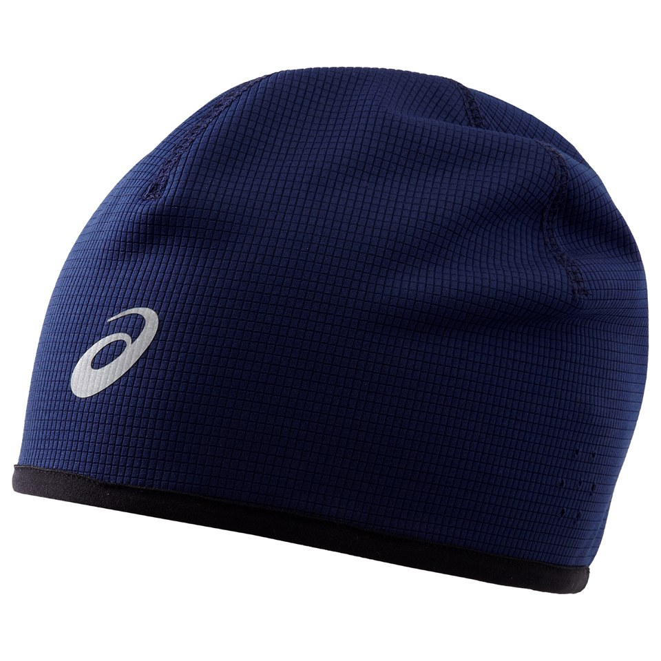Asics Winter Running Beanie Hat Indigo Blue Probikekit Com