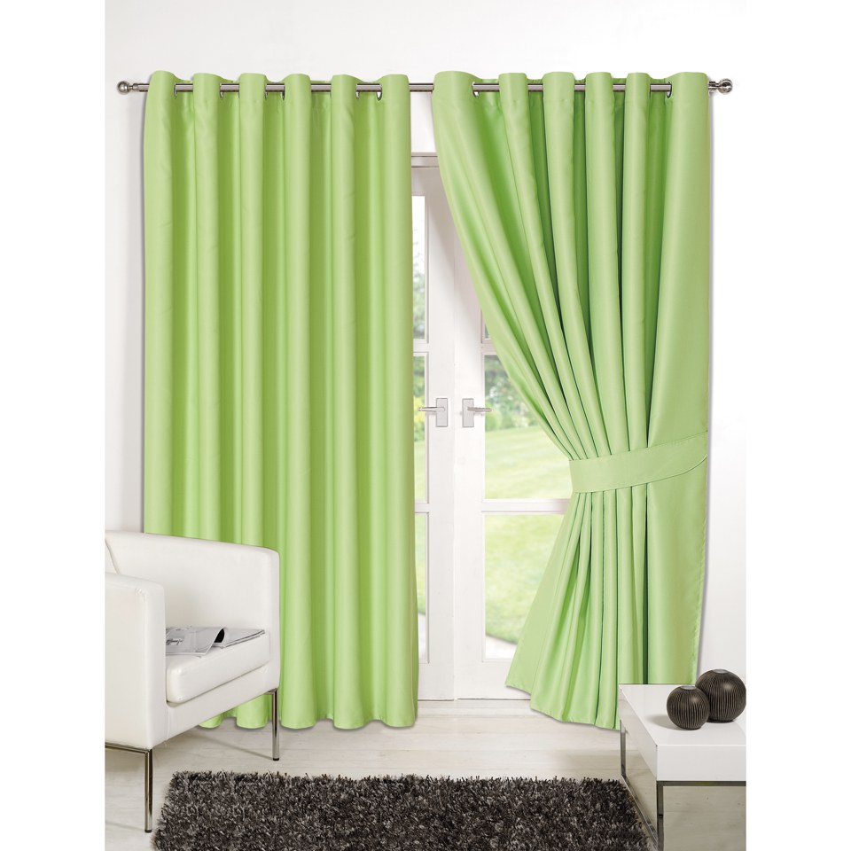 Dreamscene Blackout Eyelet Curtains Sage Iwoot