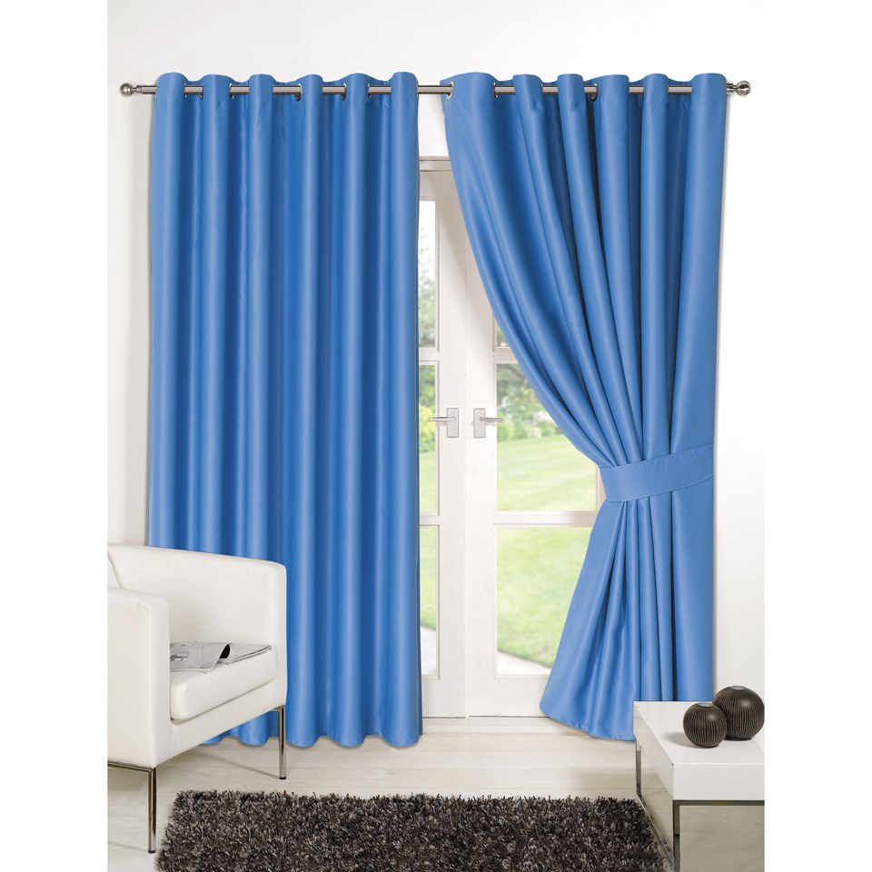 Dreamscene Blackout Eyelet Curtains Duck Egg Iwoot