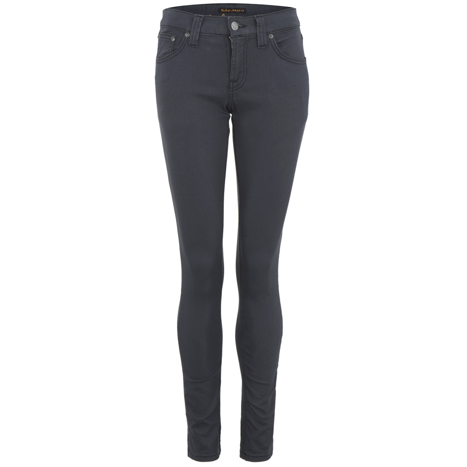 Nudie Jeans Women's Tight Long John Denim Jeans - Moog Grey - Free UK ...